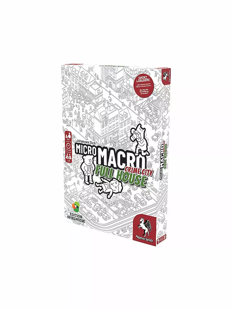 PEGASUS | MicroMacro: Crime City 2 – Full House (Edition Spielwiese) | keine Farbe