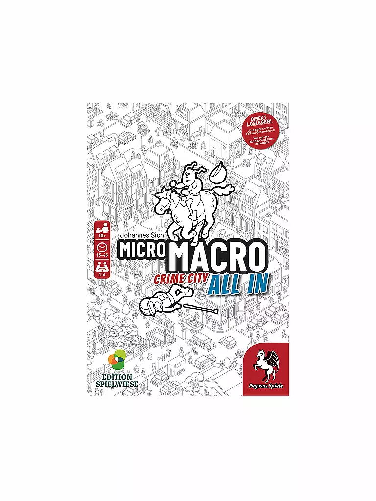 PEGASUS | MicroMacro: Crime City 3 – All In (Edition Spielwiese) | keine Farbe