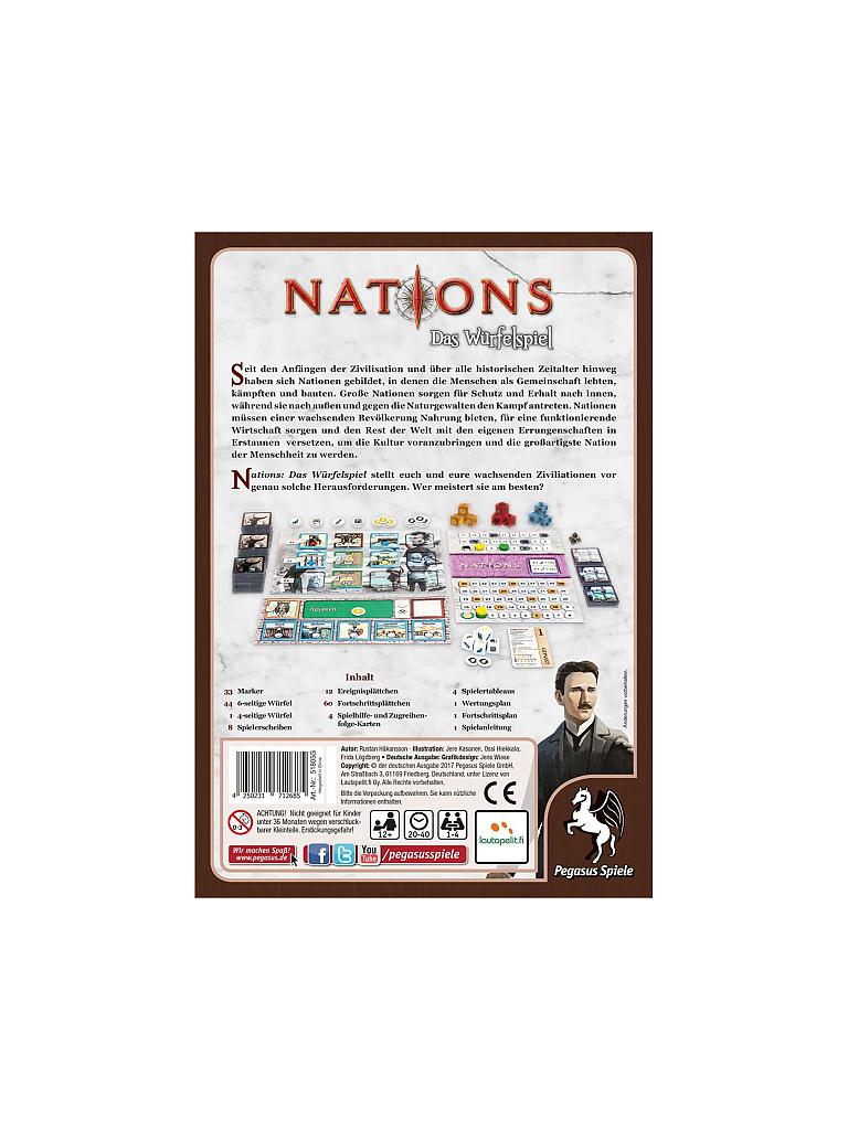 PEGASUS | Nations - Das Würfelspiel | keine Farbe