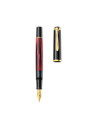 PELIKAN | Füllhalter M200 Rot Mamoriert Fein mit Etui 