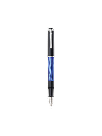 PELIKAN | Füllhalter M200 Blau-Marmoriert  Fein mit Etui 