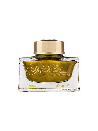PELIKAN | Tintenglas Edelstein Tinte des Jahres 2026 Pyrite Gold