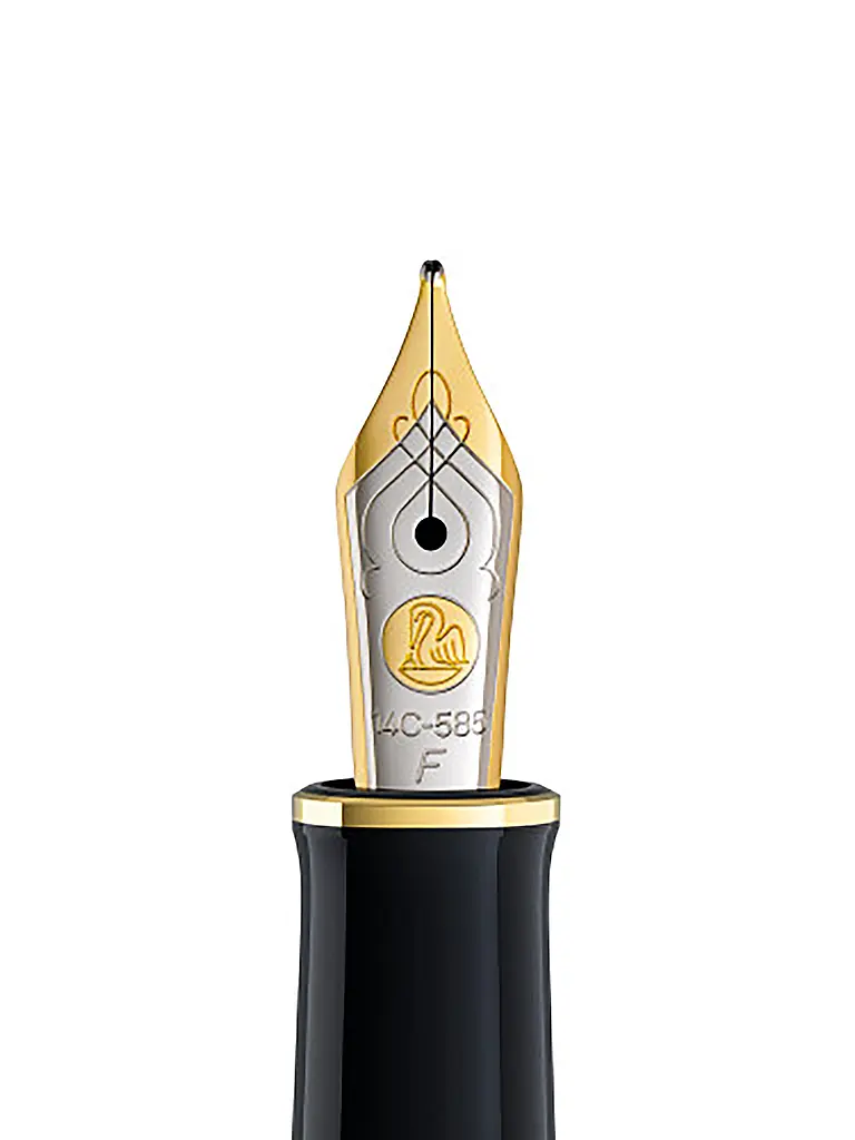 PELIKAN | Füllhalter Souverän M400 Schwarz Grün Fine  | Dunkelgrün