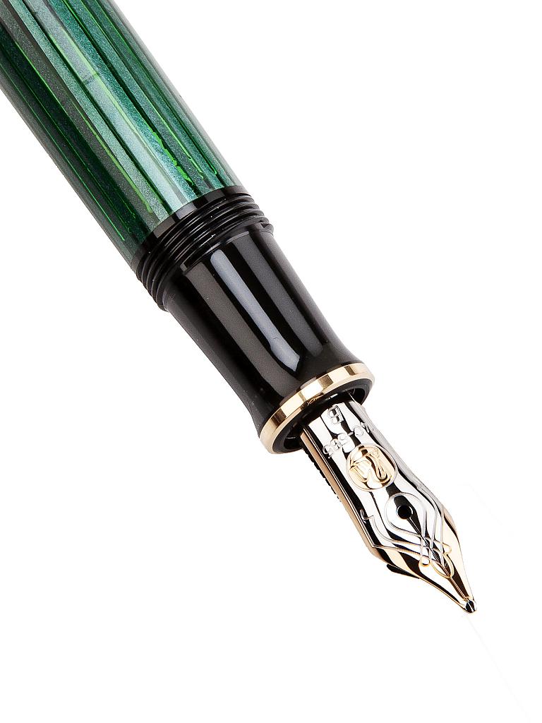 Pelikan Souverän 400 Füllhalter – Schwarz-Blau, M Feder, Kolbenfüller Im Geschenketui