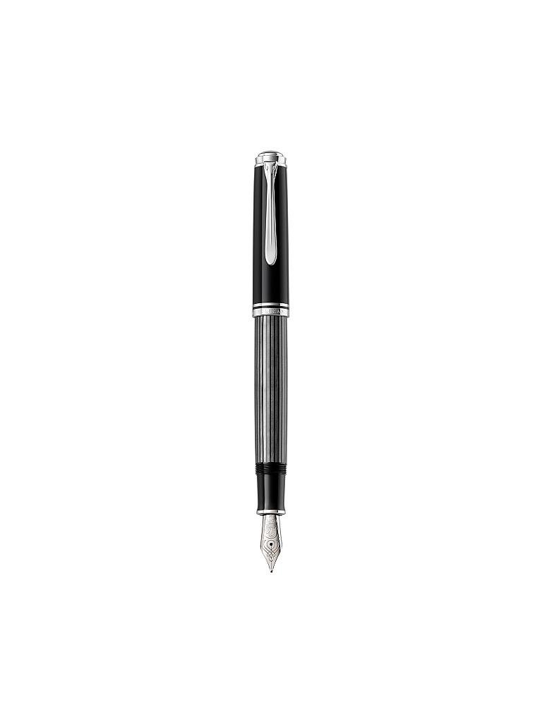 PELIKAN | Souverän Stresemann Kolbenfüllhalter M805 M (Anthrazit) | grau