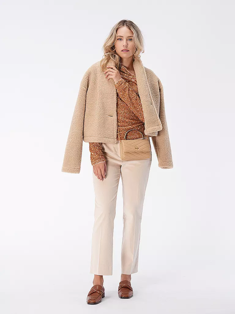 PENN&INK | Jacke in Felloptik | beige