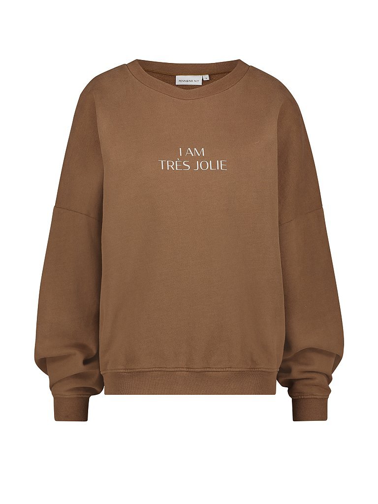 PENN&INK Sweater Oversized Fit braun | XS