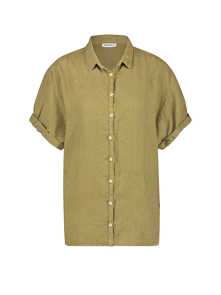 PENN&INK Leinenbluse olive | 34