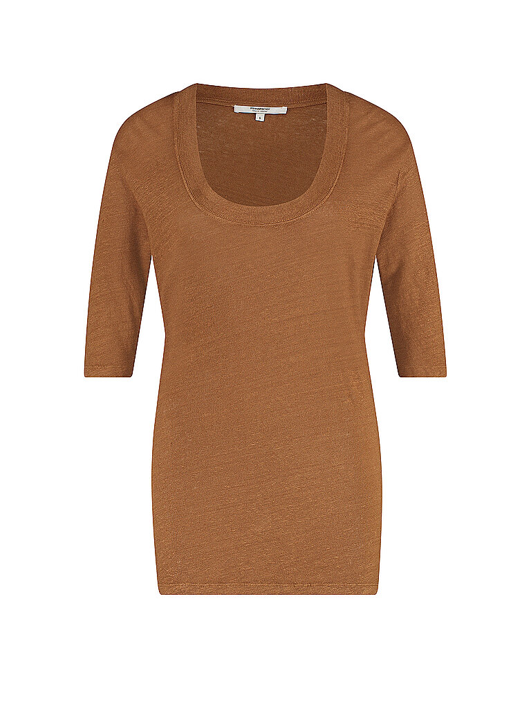 PENN&INK Leinenshirt Camel | XS