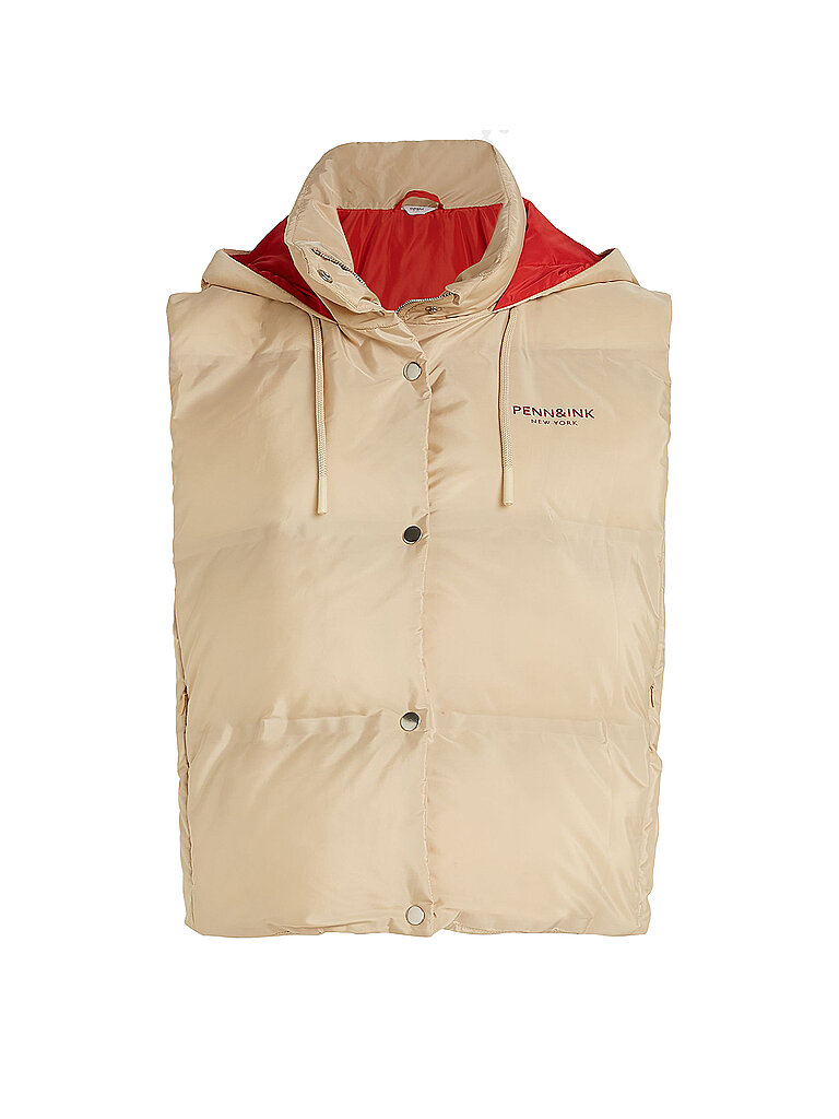 PENN&INK Steppgilet beige | M