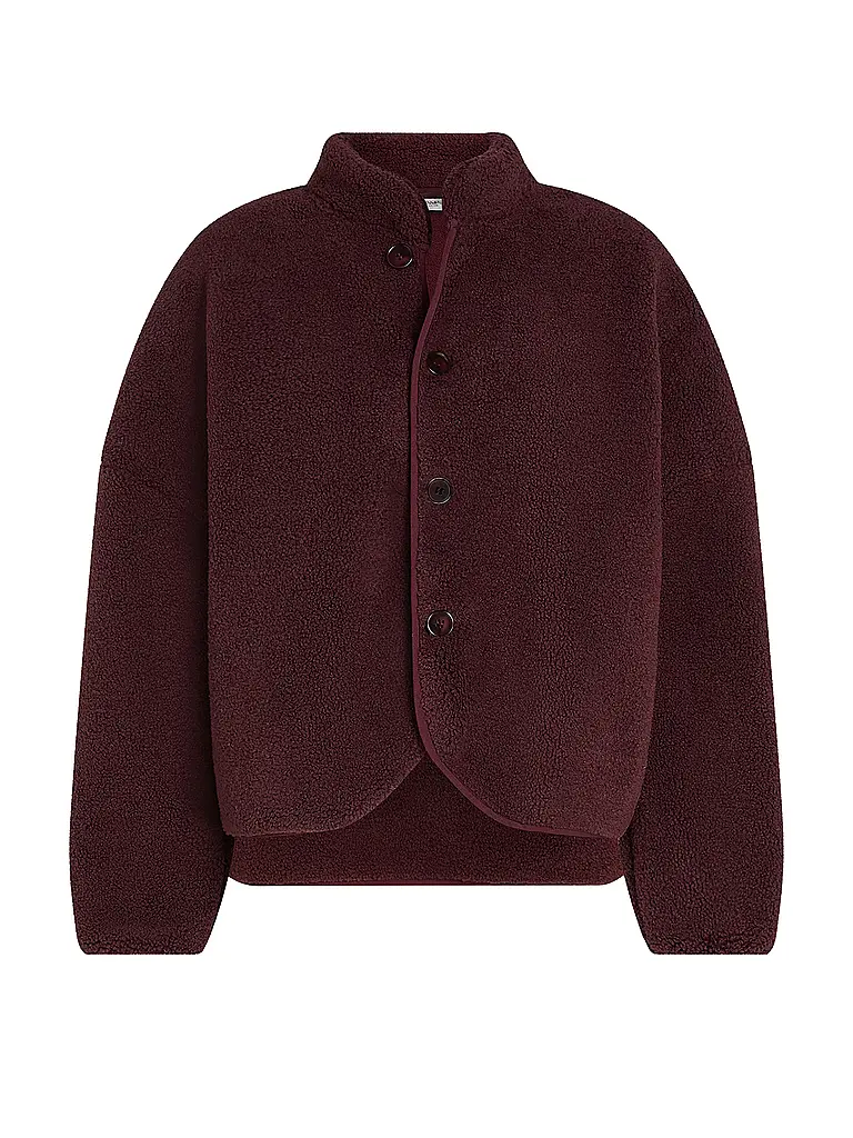 PENN&INK | Jacke in Felloptik | Dunkelrot