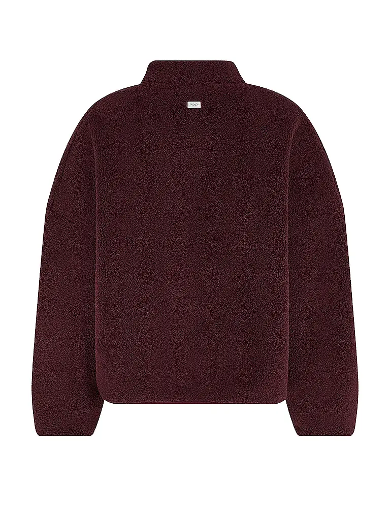 PENN&INK | Jacke in Felloptik | Dunkelrot