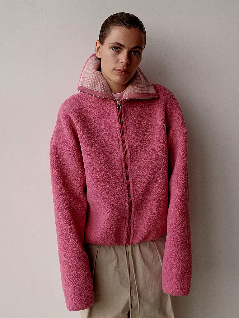 PENN&INK | Jacke in Teddyfell | Pink