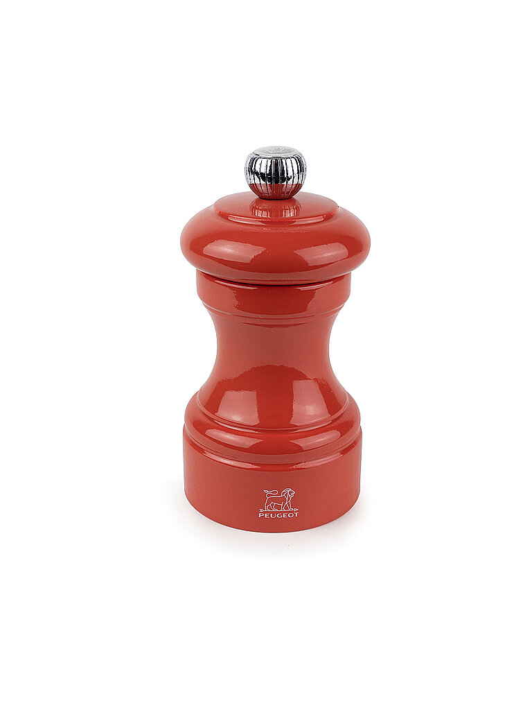 PEUGEOT Manuelle Salzmühle 10cm Holz/Terracotta orange