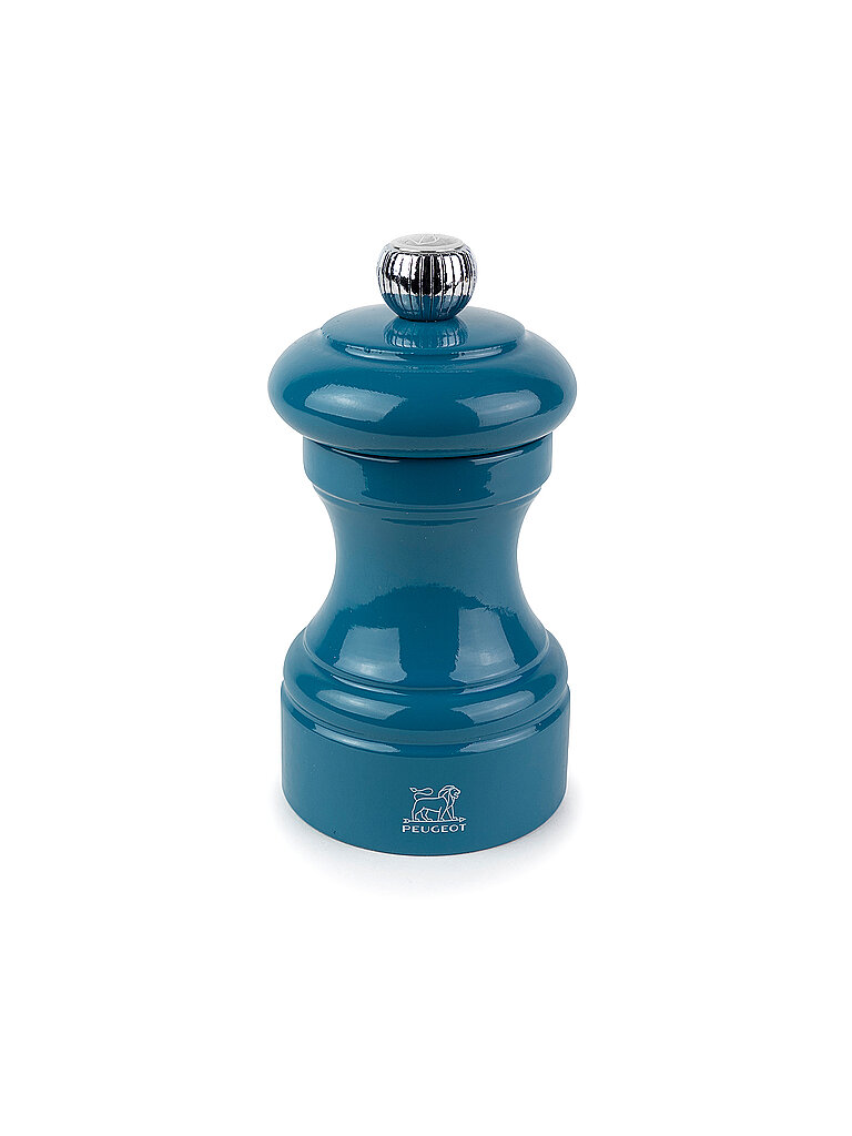 PEUGEOT Manuelle Salzmühle 10cm Holz/Pazifikblau blau