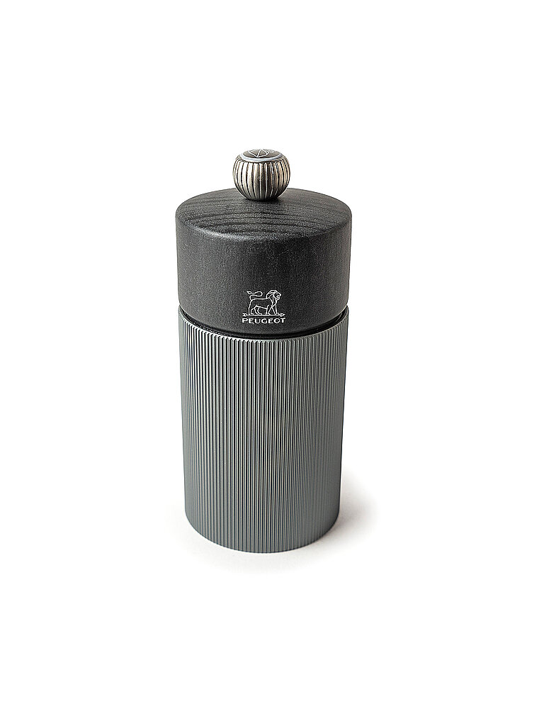 PEUGEOT Manuelle Salzmühle Line 12cm Carbon/Holz grau