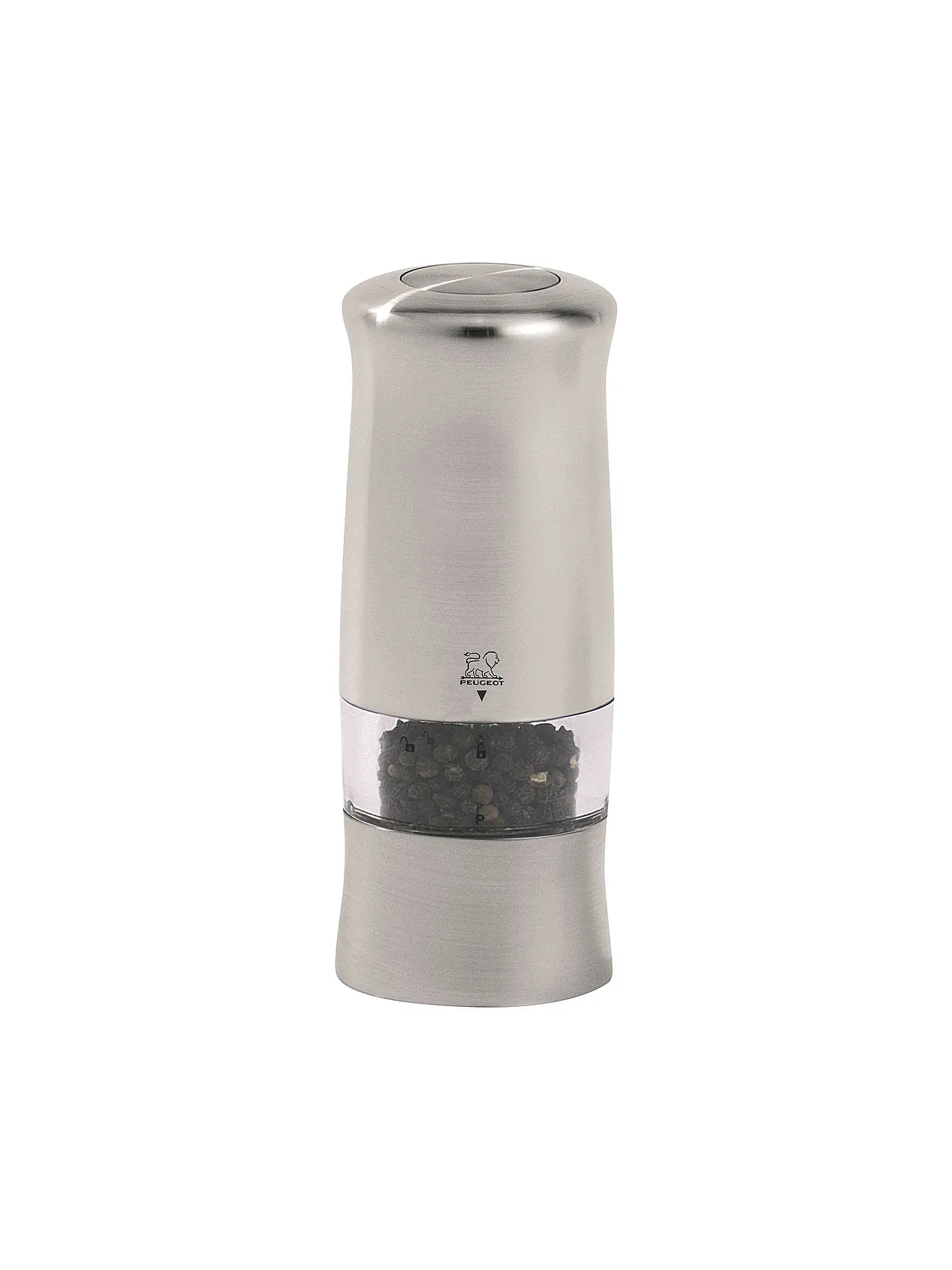 PEUGEOT | Elektrische Pfeffermühle "Zeli" 14cm (Chrom matt) | silber
