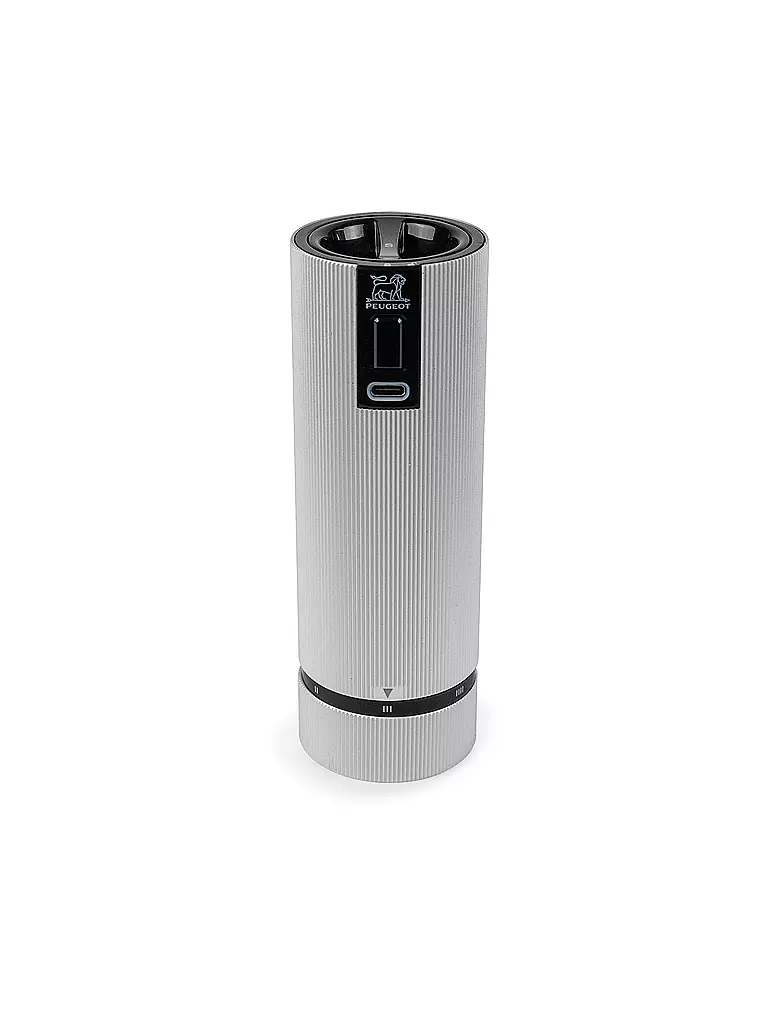 PEUGEOT | Elektrische Salzmühle ELECTRIC LINE 15cm  Aluminium  | silber