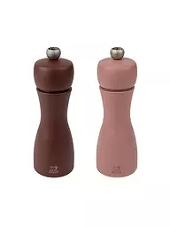 PEUGEOT | Pfeffer- und Salzmühle Set TAHITI LUFT 2-tlg. 15cm Buche / Hell- und Dunkelblau | braun