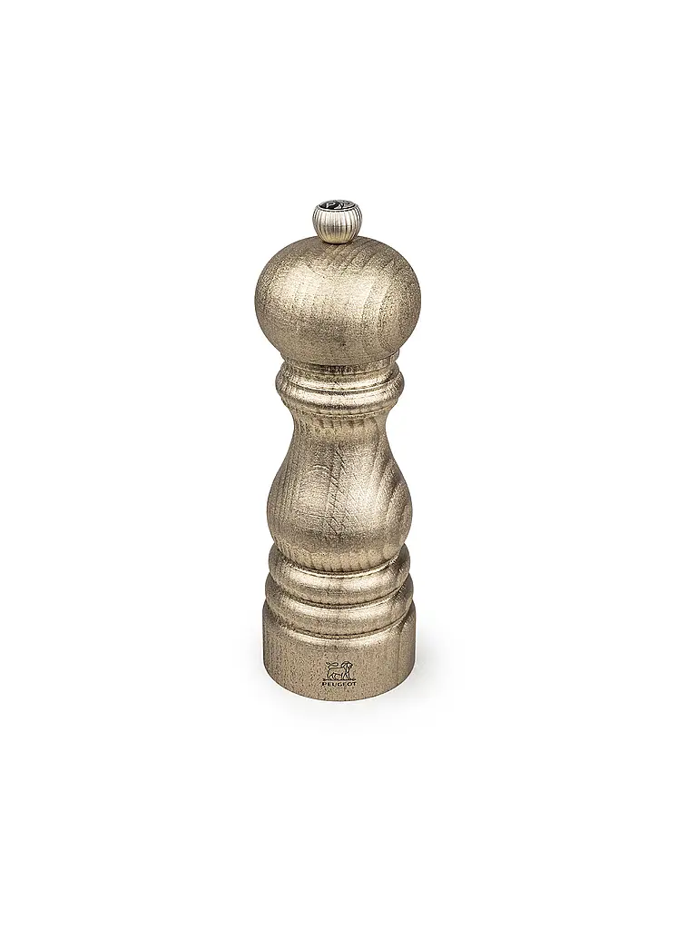 PEUGEOT | Salz- und Pfeffermühlen Set GOLDEN PARIS 18cm Buchenholz Gold | 