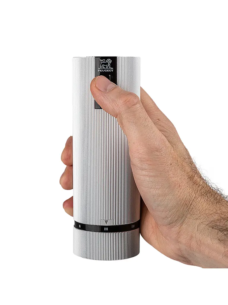 PEUGEOT | Set mit wiederaufladbaren elektrischen Salz- und Pfeffermühlen 15cm ELECTRIC-DUO LINE Carbon Alu | 