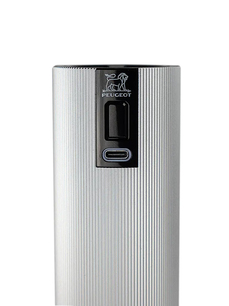PEUGEOT | Set mit wiederaufladbaren elektrischen Salz- und Pfeffermühlen 15cm ELECTRIC-DUO LINE Carbon Alu | 