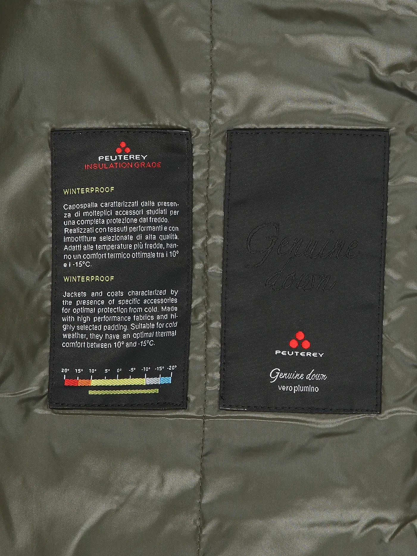 PEUTEREY | Daunensteppmantel SELECTRIC LKS 01 | olive