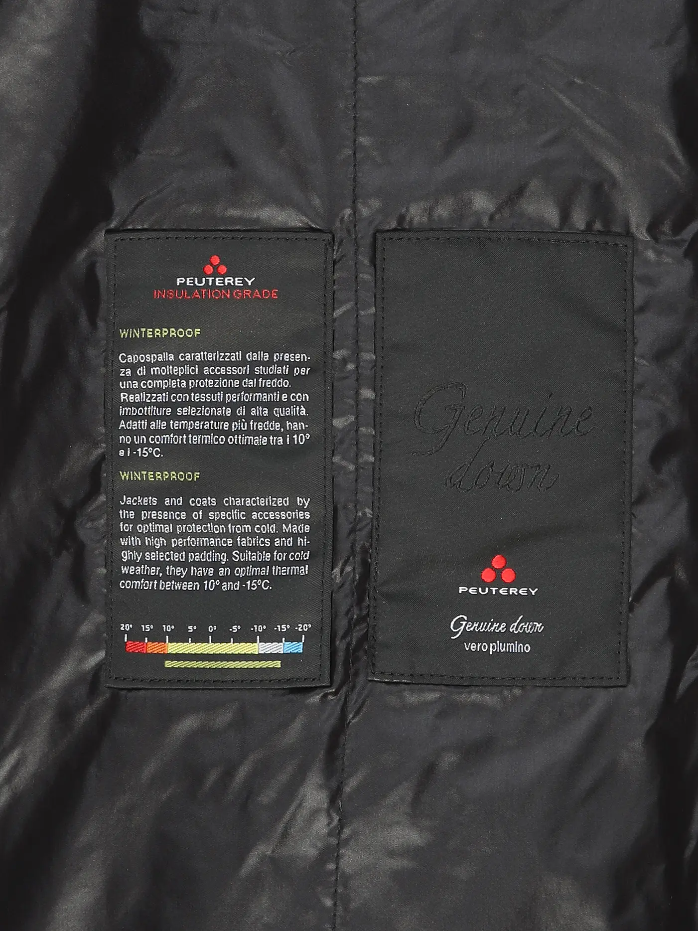 PEUTEREY | Daunensteppmantel SELECTRIC LKS 01 | schwarz