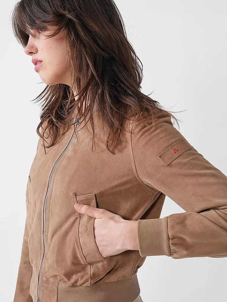 PEUTEREY | Lederjacke CHOISA | beige