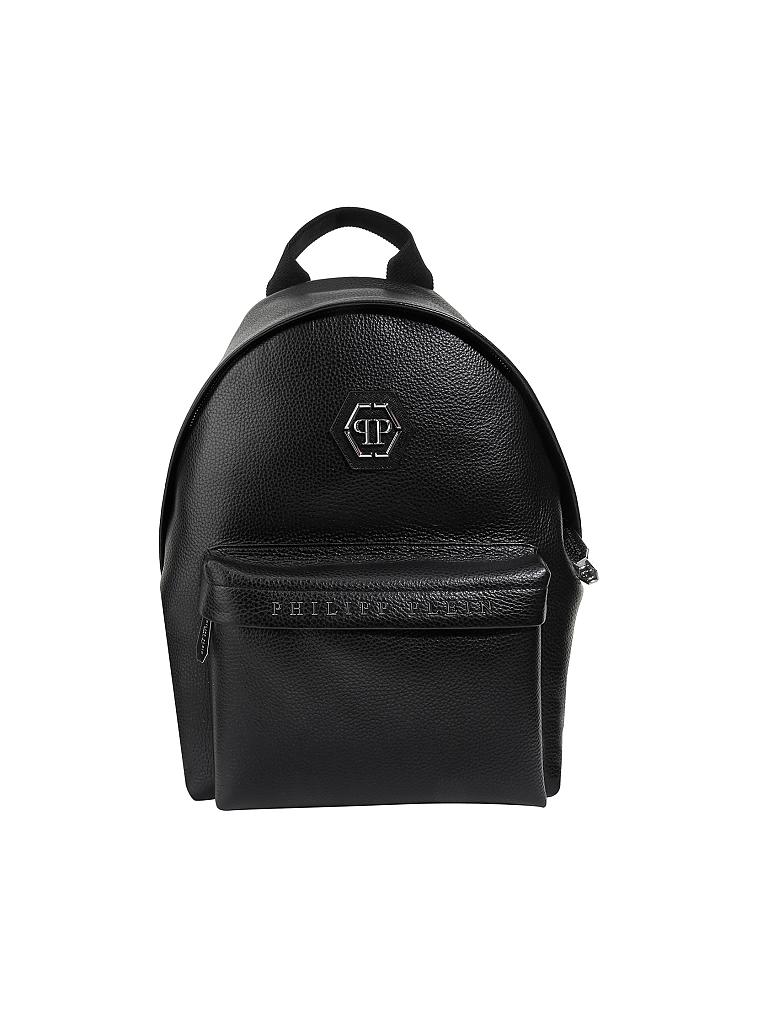 PHILIPP PLEIN | Leder-Rucksack "Statement" | schwarz