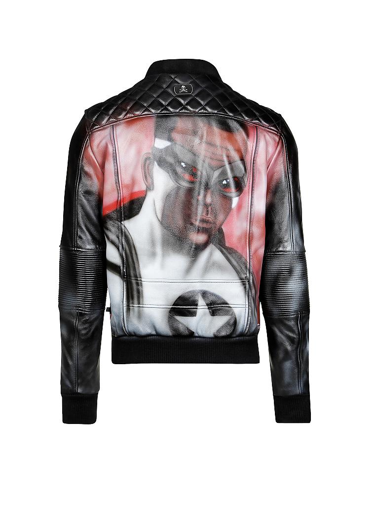 PHILIPP PLEIN | Lederjacke "Superhero" | 