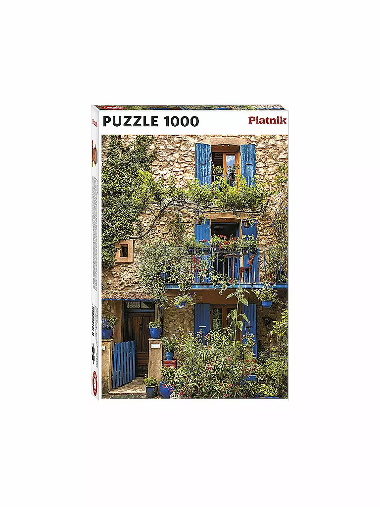 PIATNIK | Puzzle - Blauer Balkon 1000 Teile | keine Farbe