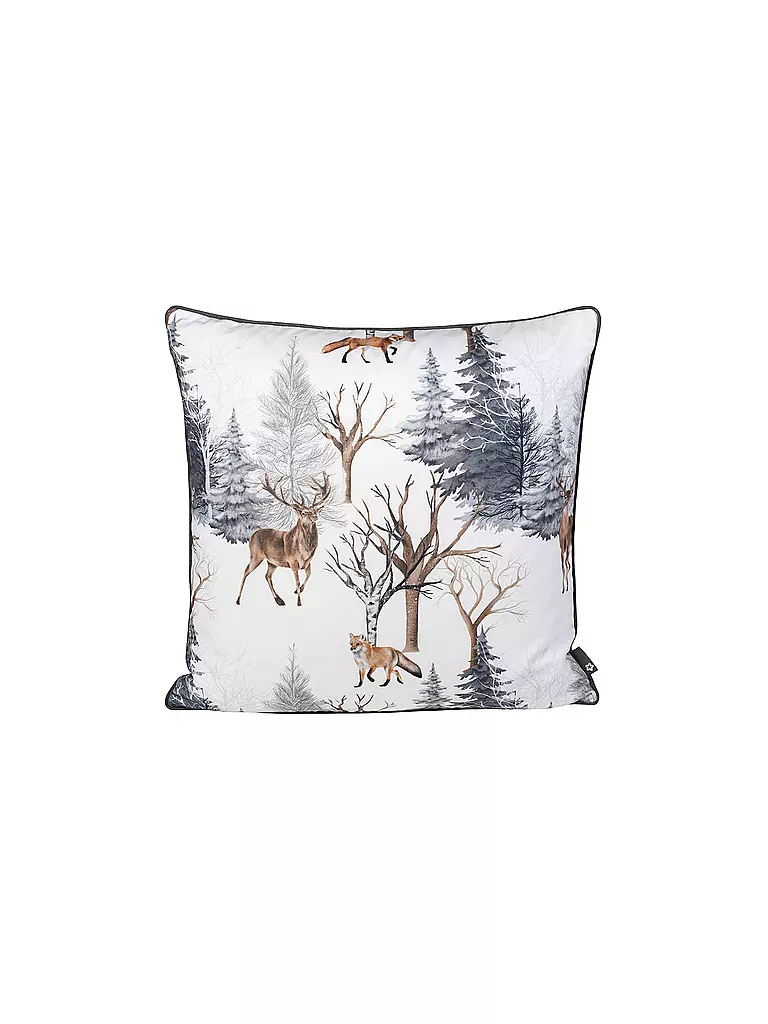 Wie Zähmt Man Füchse In Minecraft PICHLER Kissenhülle Woodland 51x51cm Weiss Füchse weiß