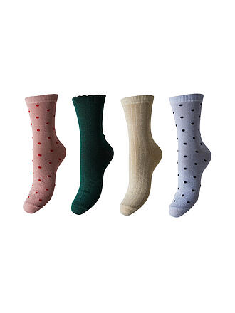 PIECES | Socken 4-er Pkg. botanical garden