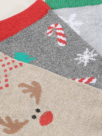 PIECES | Socken PCJINGLE 3er Pkg. Darkest Spruce/Snowflakes/Christmas 