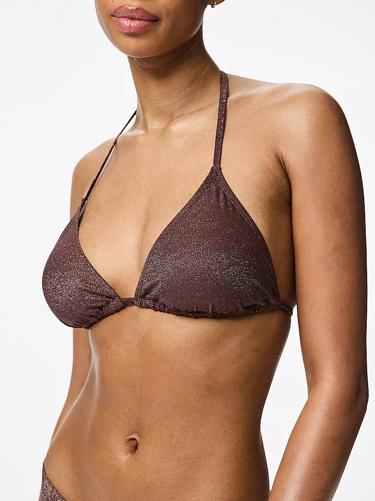 PIECES | Bikini Oberteil PCLAOMI | rot
