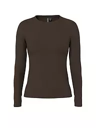 PIECES | Langarmshirt PCRUKA | braun