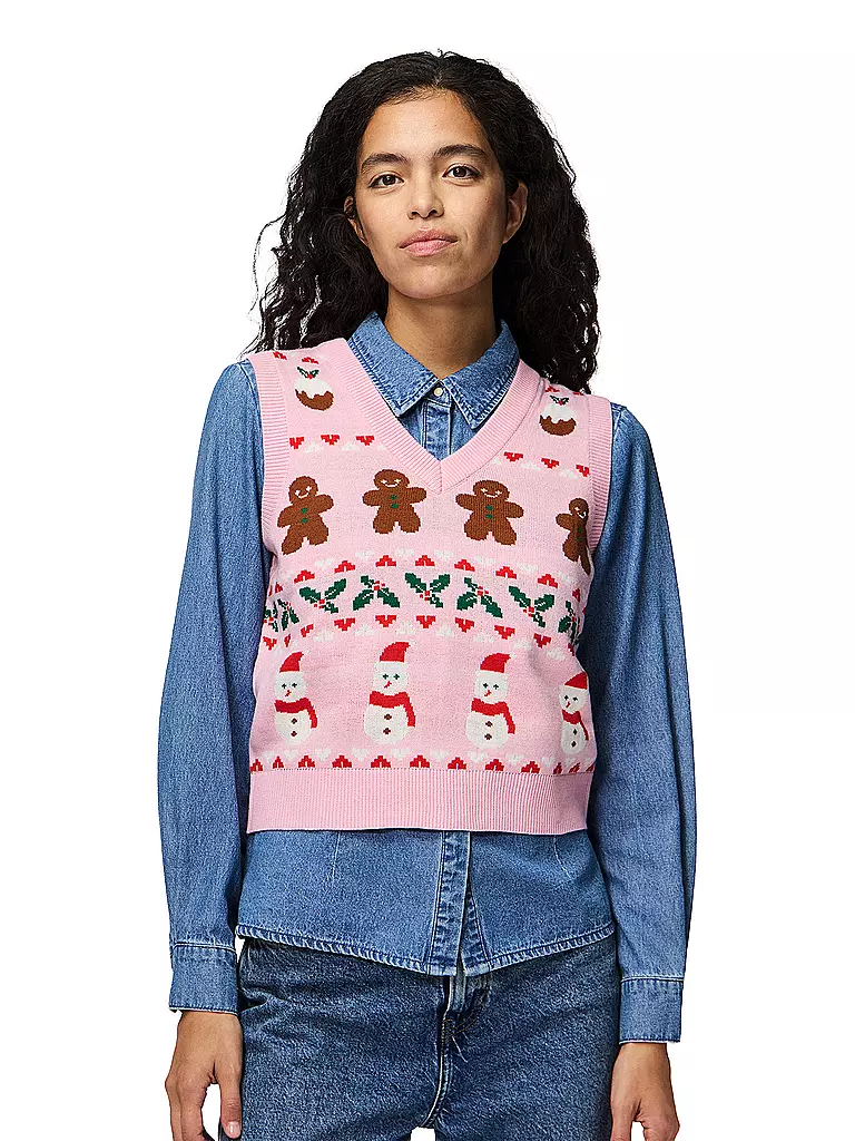 PIECES | Pullunder PCJOLLY XMAS | Rosa