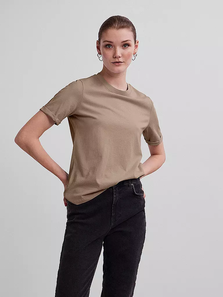 PIECES | T-Shirt PCRIA | camel