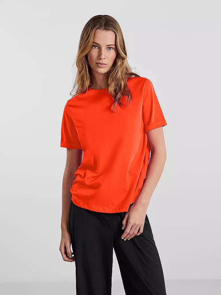 PIECES | T-Shirt PCRIA | orange