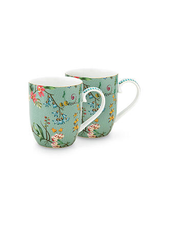 PIP STUDIO | Henkelbecher S 2er Set 145ml  Jolie Flowers Blue