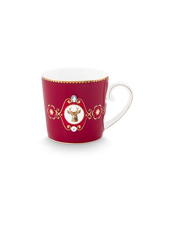 PIP STUDIO | Petit gobelet à anse LOVE BIRDS MEDALLION Rouge foncé