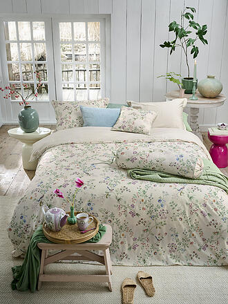 PIP STUDIO | Perkal Bettwäsche LOTUS LULLABY 70x90cm/140x200cm Creme 