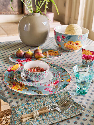 PIP STUDIO | Platte auf Fuss BLOOMING TALES 30,5cm Fantasy Blue