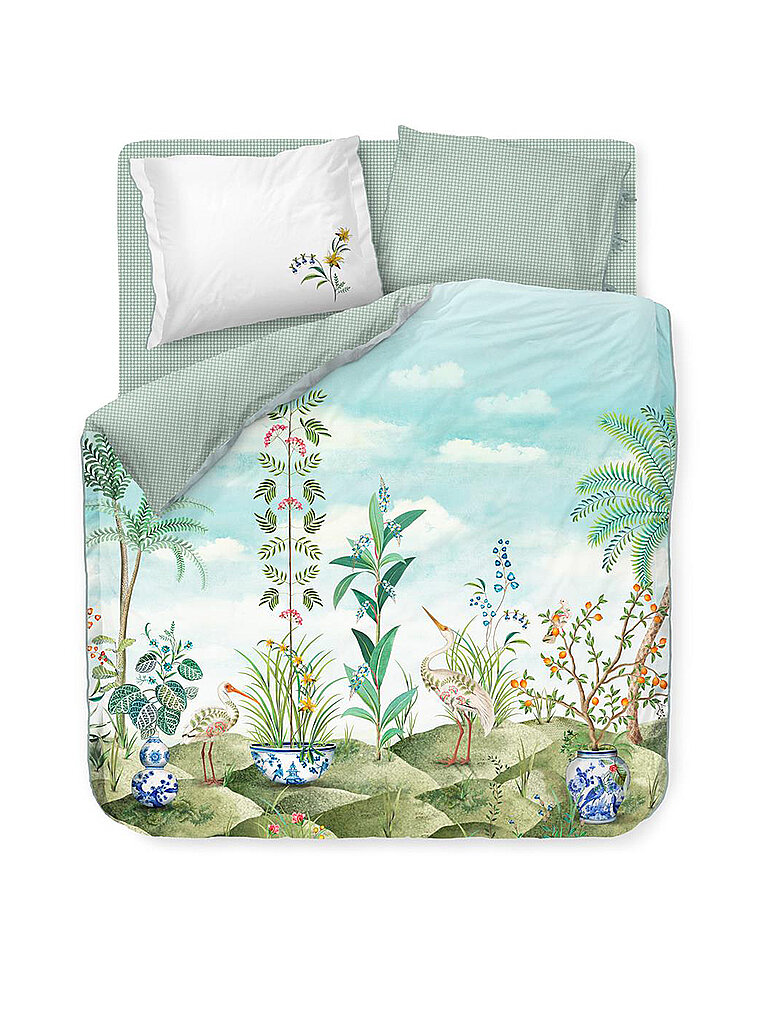 PIP STUDIO Perkal Bettwäsche Jolie 2x 70x90cm / 200x200cm Weiss weiss
