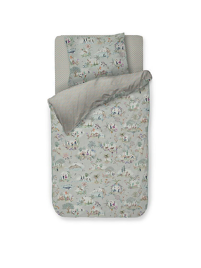 PIP STUDIO Perkal Bettwäsche ALBA 70x90cm/140x200cm Blue mint – PiP Studio