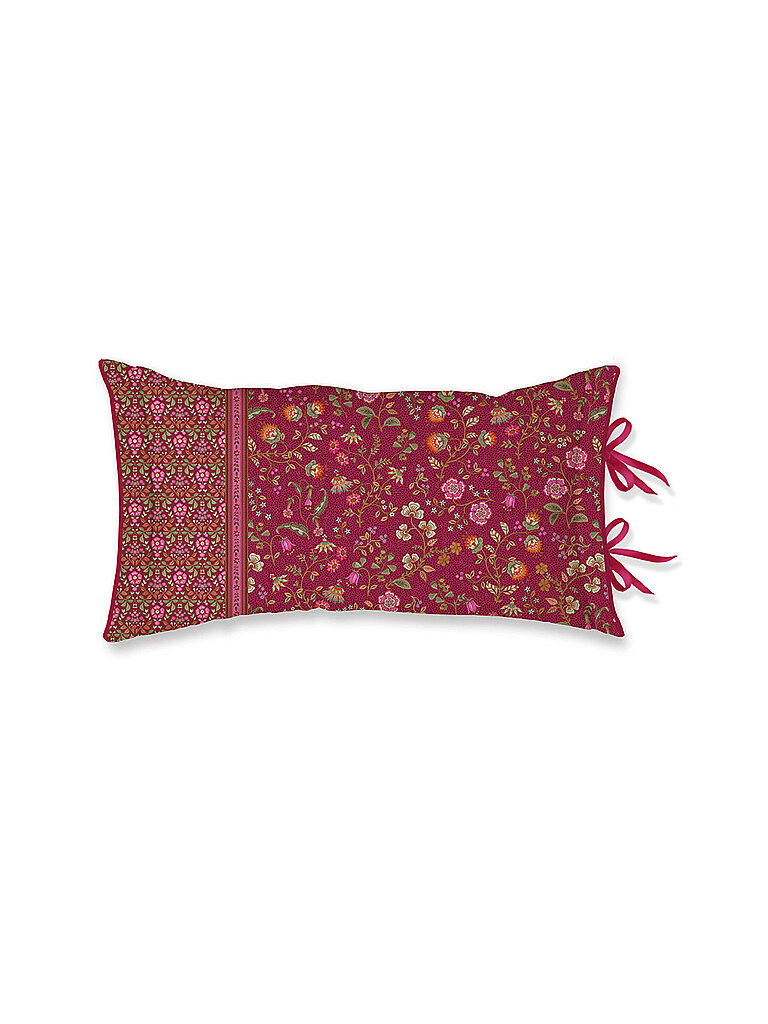PIP STUDIO Kissen gefüllt FLORA BANGALORE 35x60cm Dunkelrosa dunkelrot