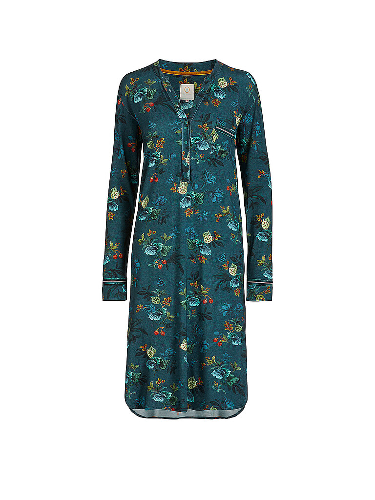PIP STUDIO Nachthemd - Sleepshirt Leafy blau | M