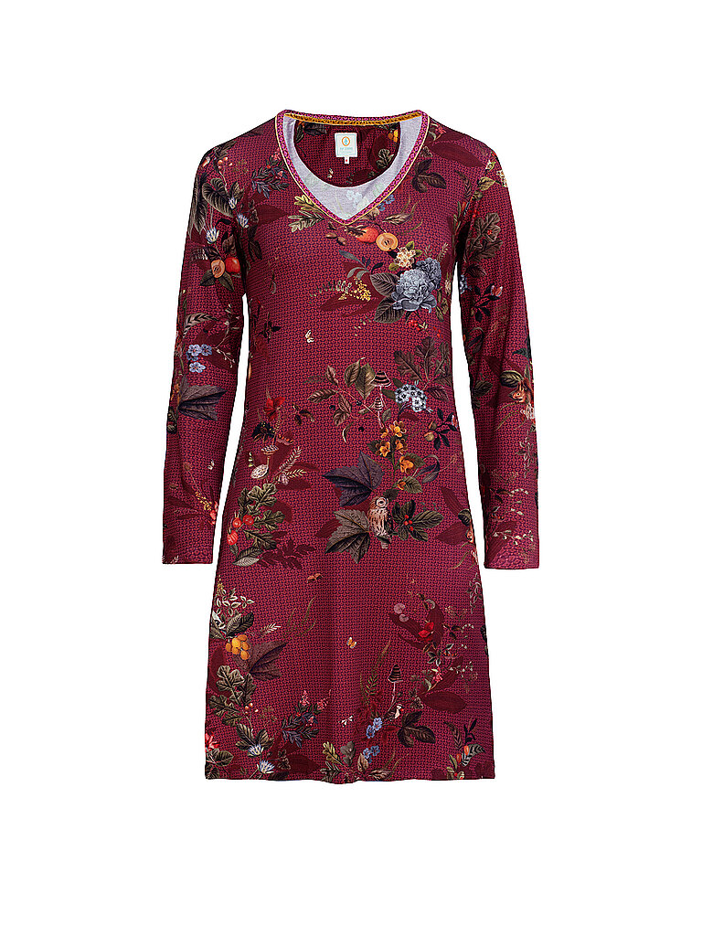 PIP STUDIO Nachthemd - Sleepshirt Dana Floris rot | L