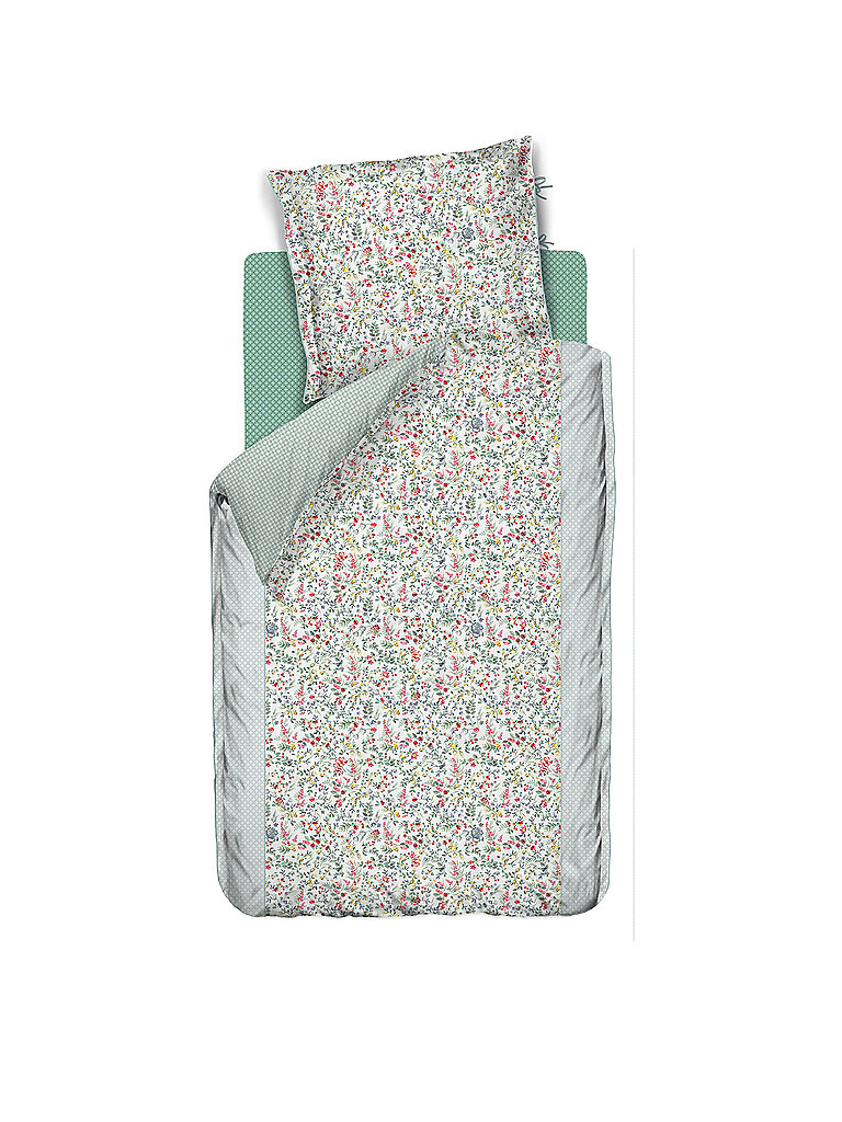 PIP STUDIO Perkal Bettwäsche Midnight Garden 70x90cm/140x200cm  weiß